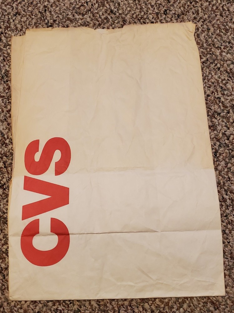 Vintage CVS Brown Grocery Bag