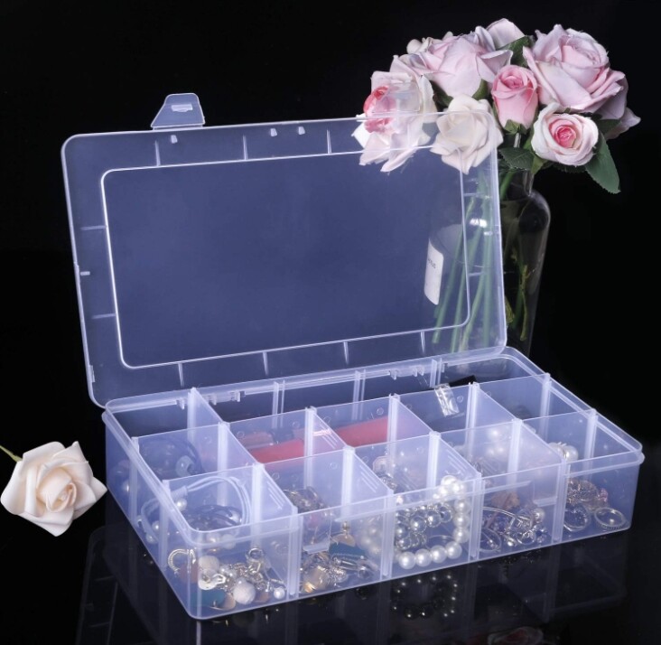 Organizer box storage container storage Box plastic small parts tool Box clear