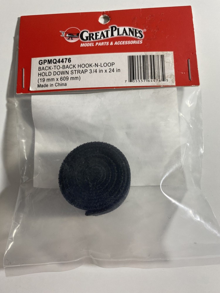 GREAT PLANES HOOK-N-LOOP HOLD DOWN STRAP (3/4" X 24") # GPMQ4476