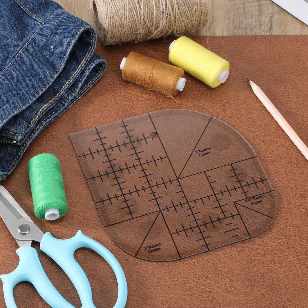 Curved Corner Cutter Ruler, Fabric Templates for Sewing Acrylic Sewing Patchwork