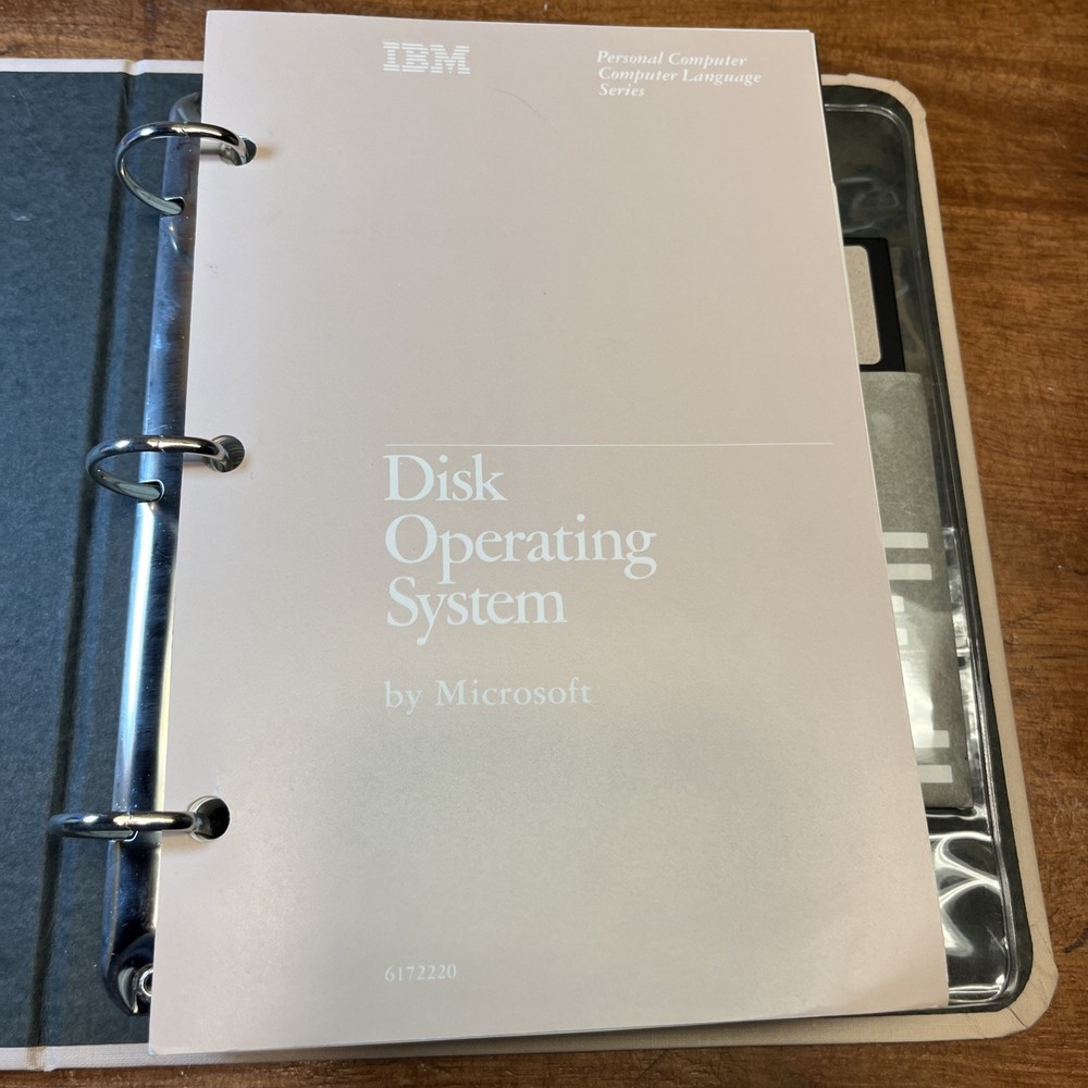 IBM PC 5150 DOS 1.10 + Disk Guide To Operations 6025003 + Disk LOT