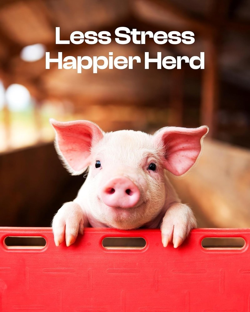 Pig Sorting Board w/Sorting Stick Paddle - Livestock Sorting Panel - Cattle P...