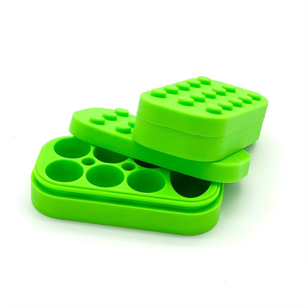 2x Pack Divided 34ml Silicone Container Lego Food-Grade Silicone *LARGE*
