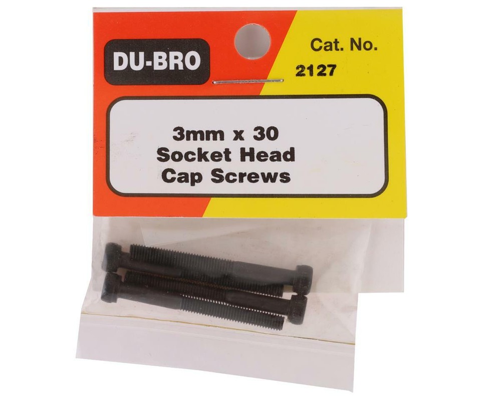 DuBro 3x30mm Shouldered Cap Head Screws (4) [DUB2127]