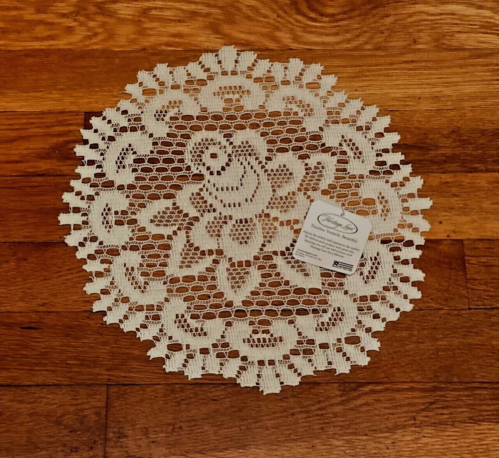 Heritage Lace Rose 12" Round