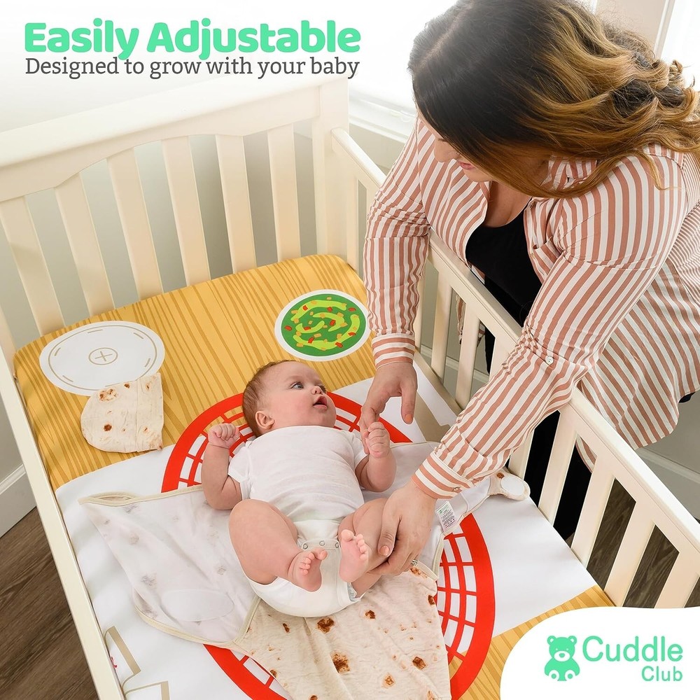 Cuddle Club Newborn Bedding Gift Set - Burrito Bundle Size - Small