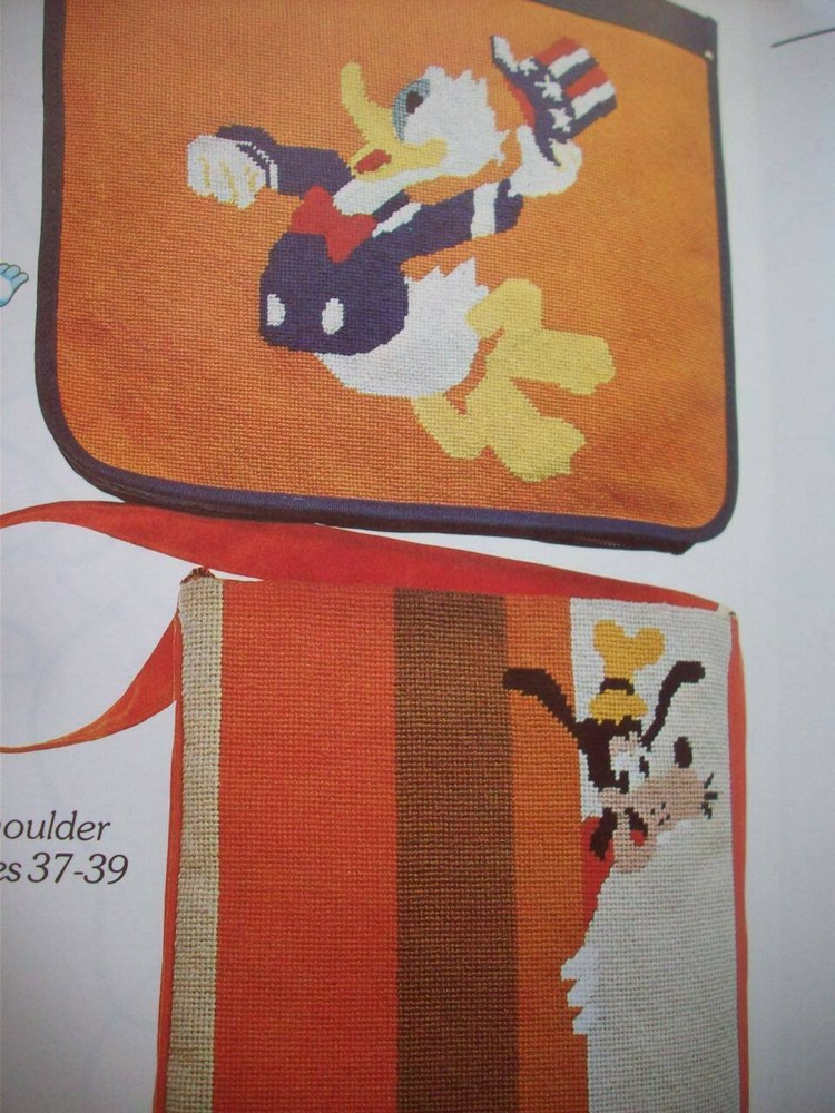 Walt Disney Mickey Mouse characters Needlepoint craft patterns