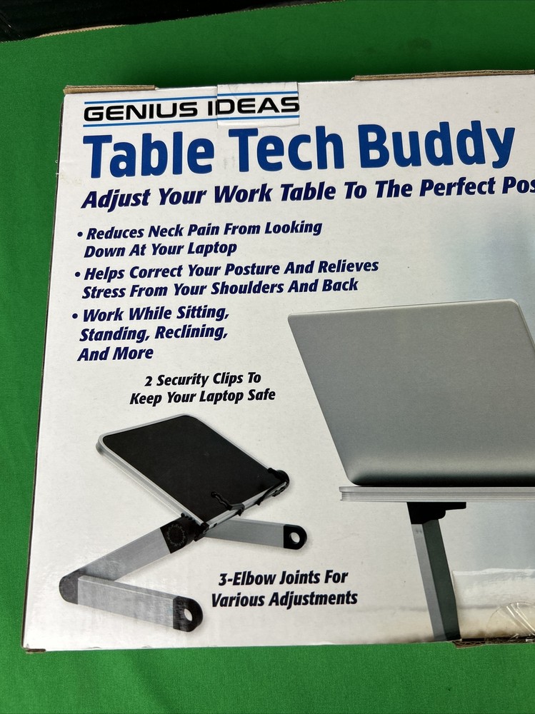 Genius Ideas TABLE TECH BUDDY Adjustable laptop desk