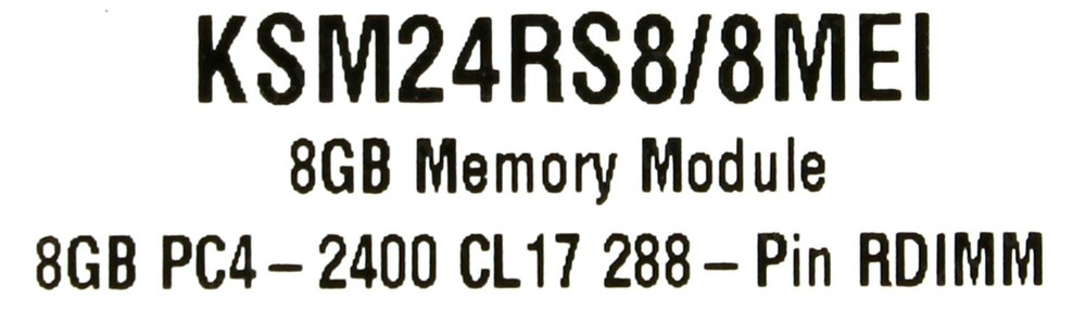 Kingston 8GB 1Rx8 PC4-2400T-RD1-11 ECC Server Memory Ram KSM24RS8/8