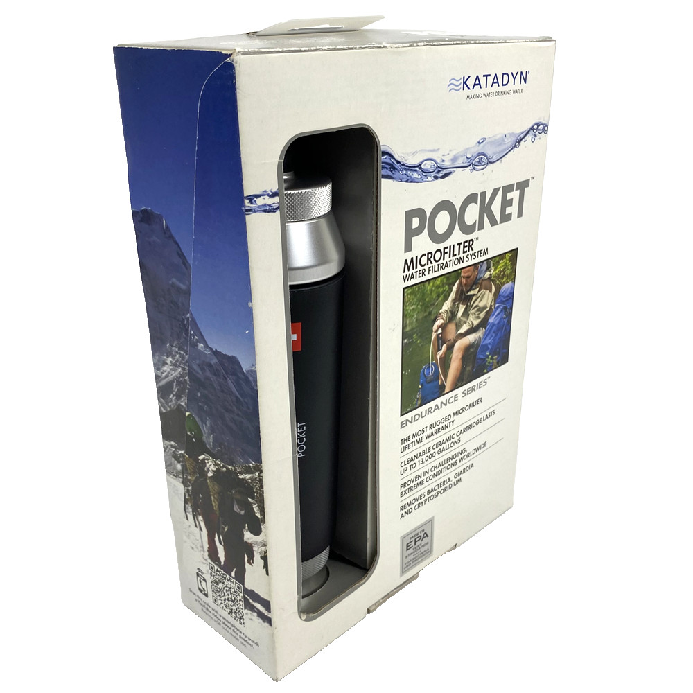 Katadyn Silver Embedded Ceramic Anti Microbial Pocket Water Filter 10k Gallons