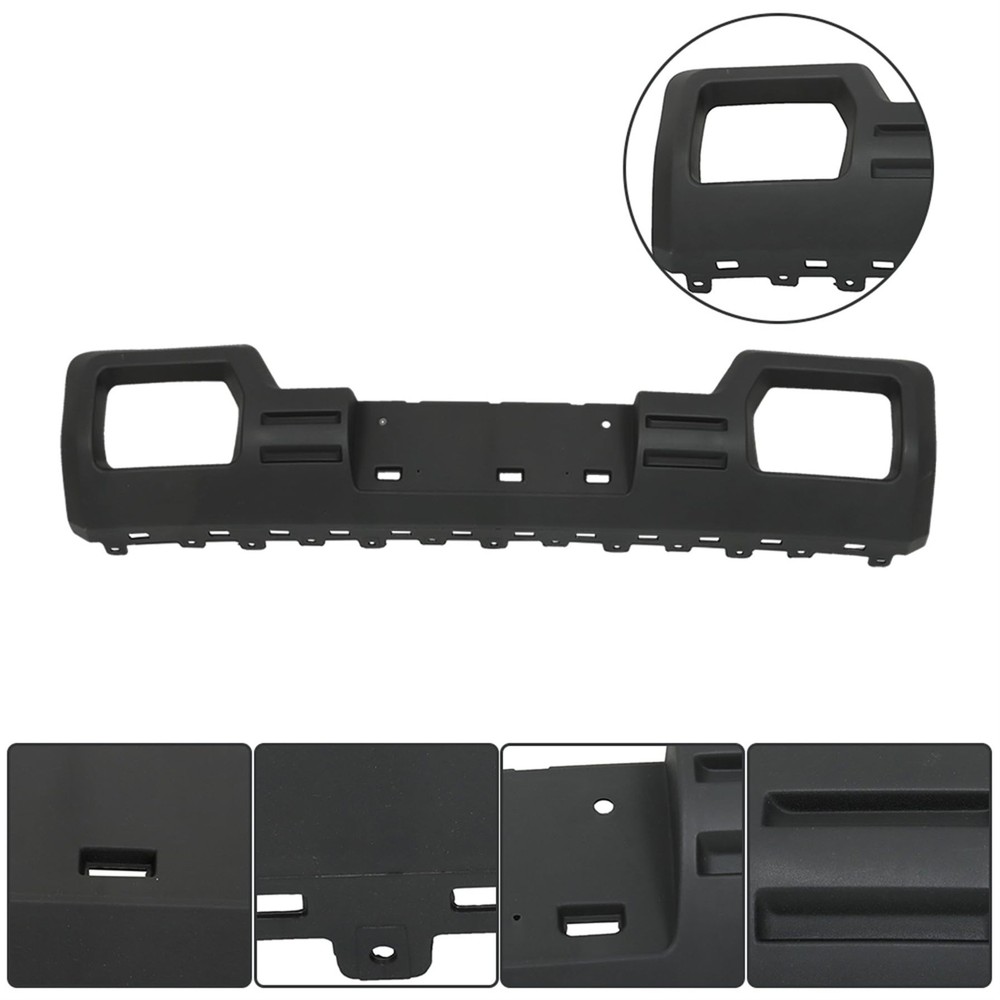 Front Bumper Valance Panel Black Plastic Replacement for 1500 2014 2015