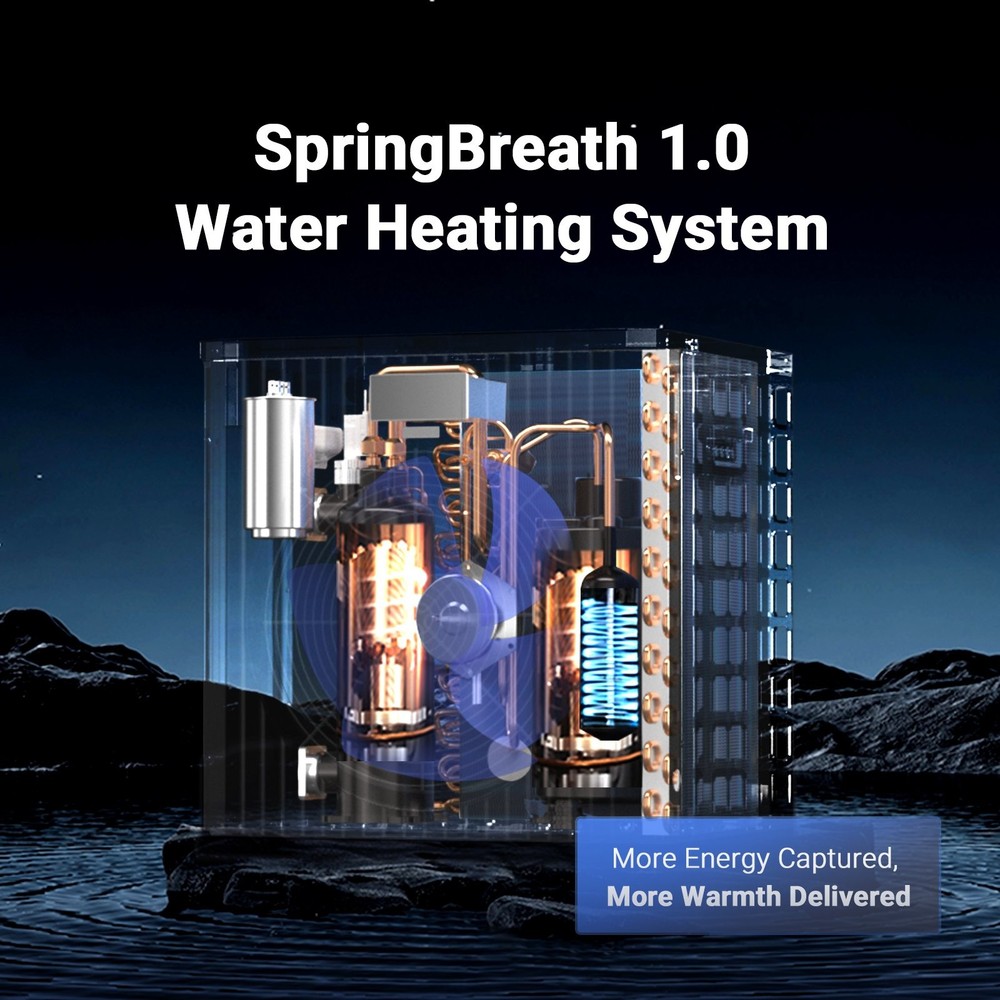 18,000 BTU High Efficiency Pool Heater COP 4.1, WiFi Control for 5000 Gal Pools