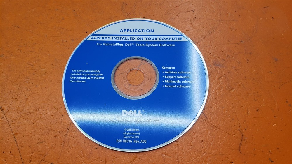 ⭐️⭐️⭐️⭐️⭐️ Dell Reinstalling Tools System Software Disc Only