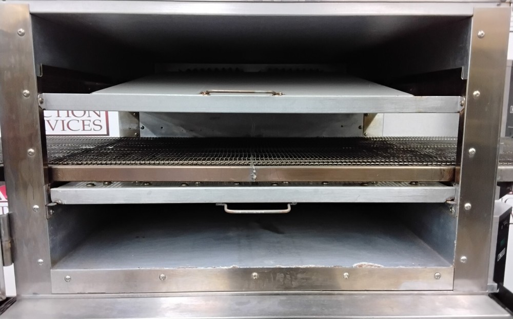 Lincoln Electric Double Stack Conveyor Pizza Oven on Stand