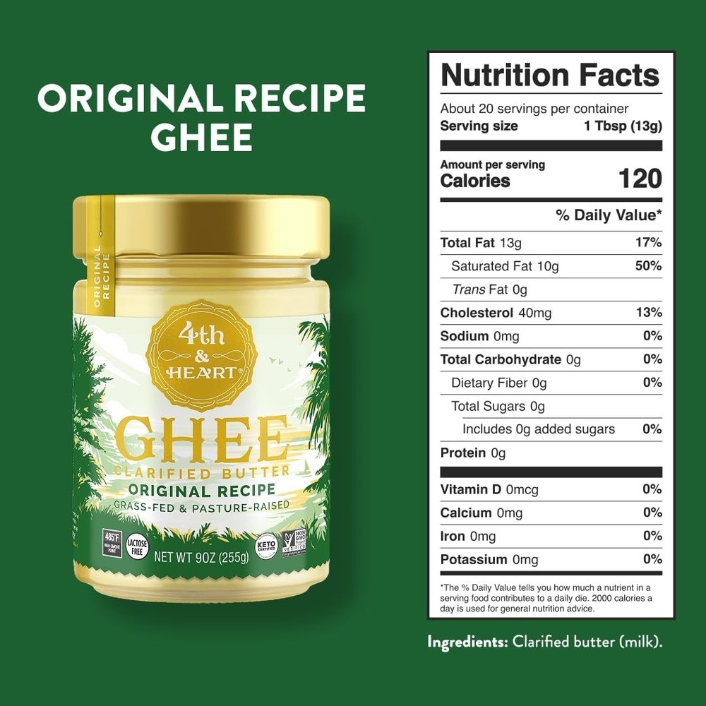 4th & Heart Grass-Fed Ghee – 9 oz
