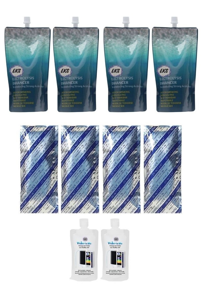 Electrolysis Enhancer EKS Fluid Buy 4 Get FREE 4 CP & 2SP Enagic Kangen Leveluk