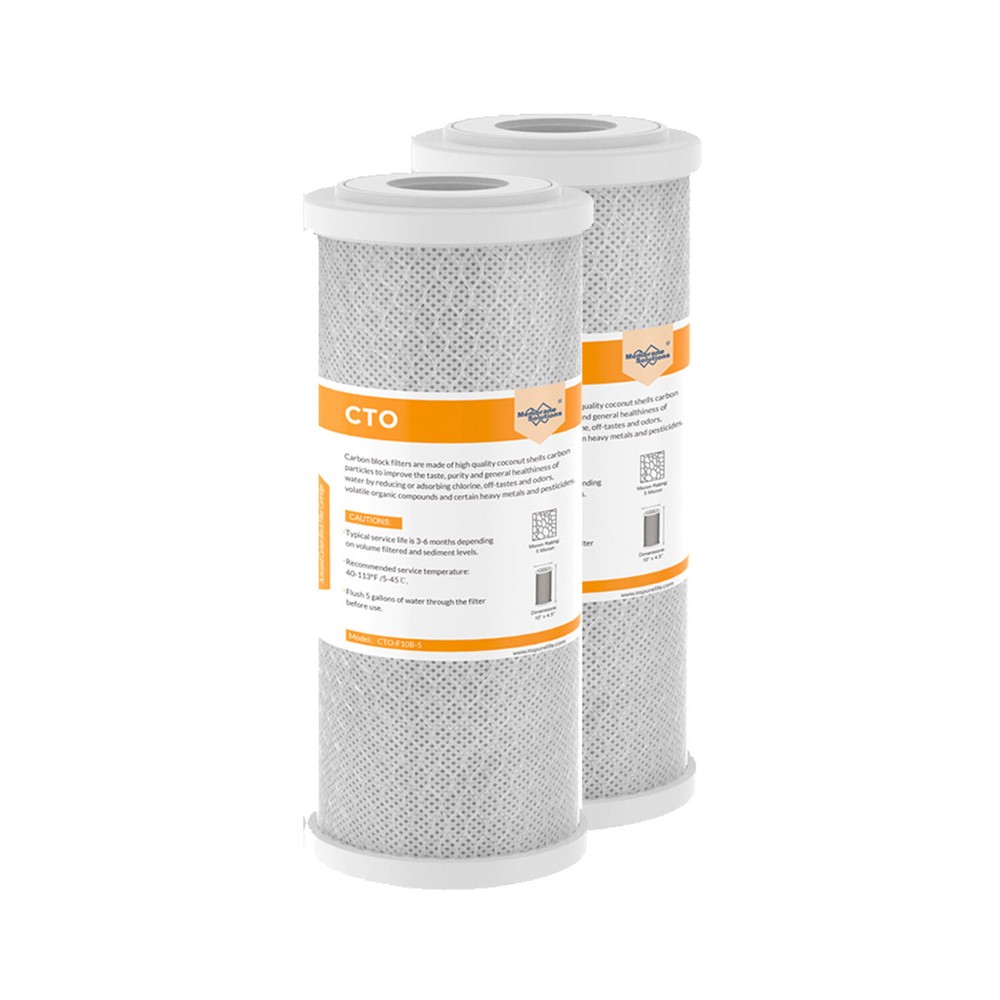 2Pack 10"x4.5" Whole House Big Block Filter for GE FXHTC, WRC25HD, GXWH35F, GNWH