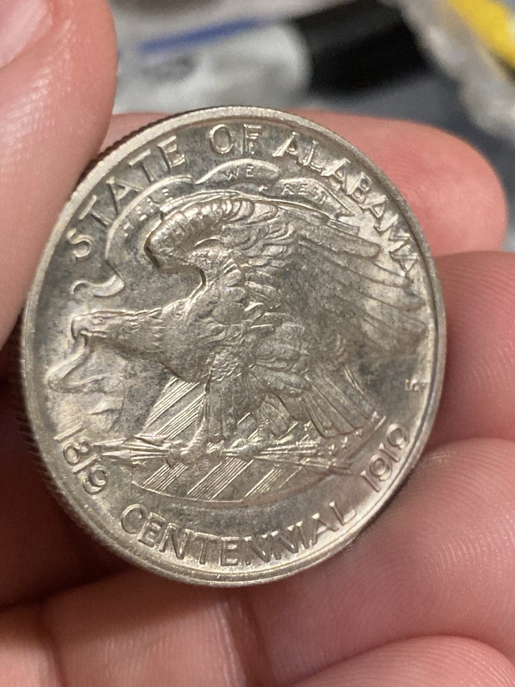1921 2x2 Alabama Commemorative Half Dollar Uncirculated