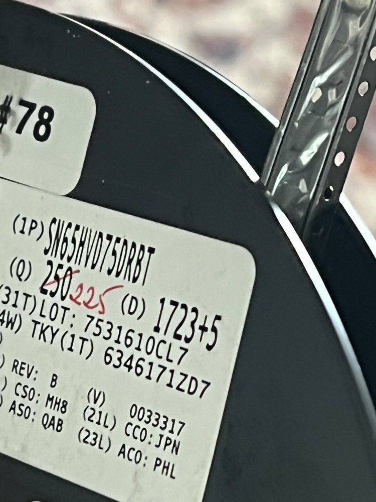 SN65HVD75DRBT ic (5 in cut tape) TEXAS INSTRUMENTS