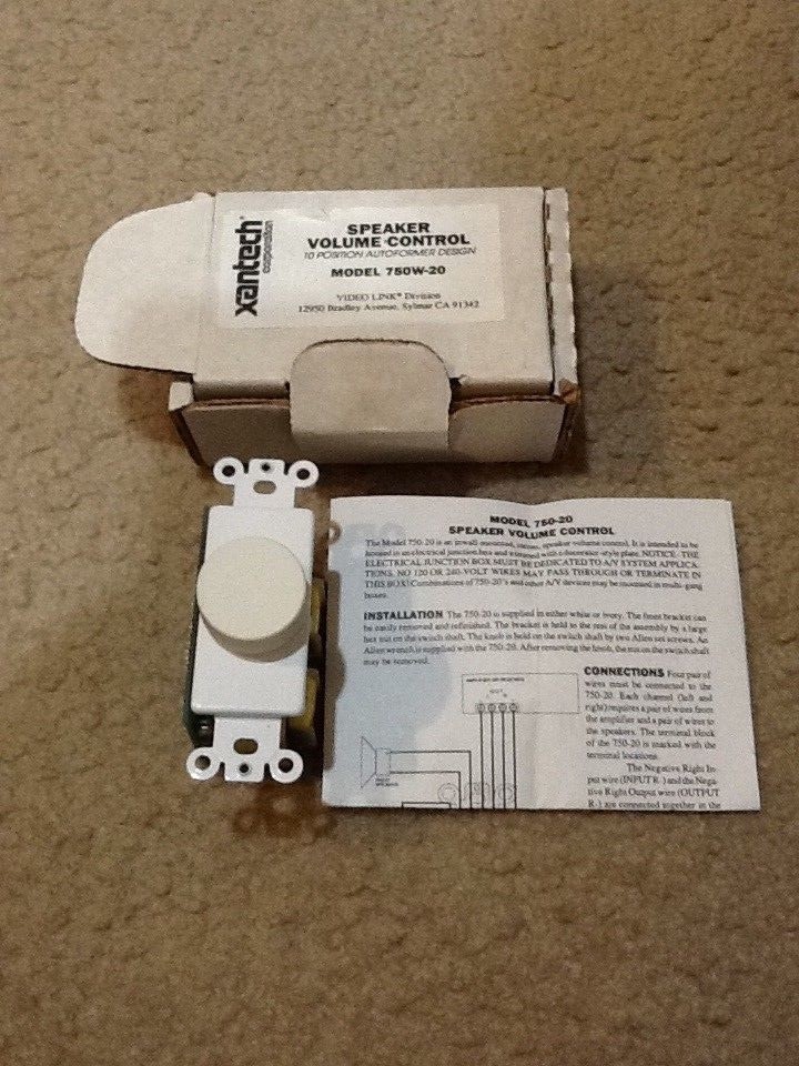 NEW XANTECH SPEAKER VOLUME CONTROL MODEL 750W-20