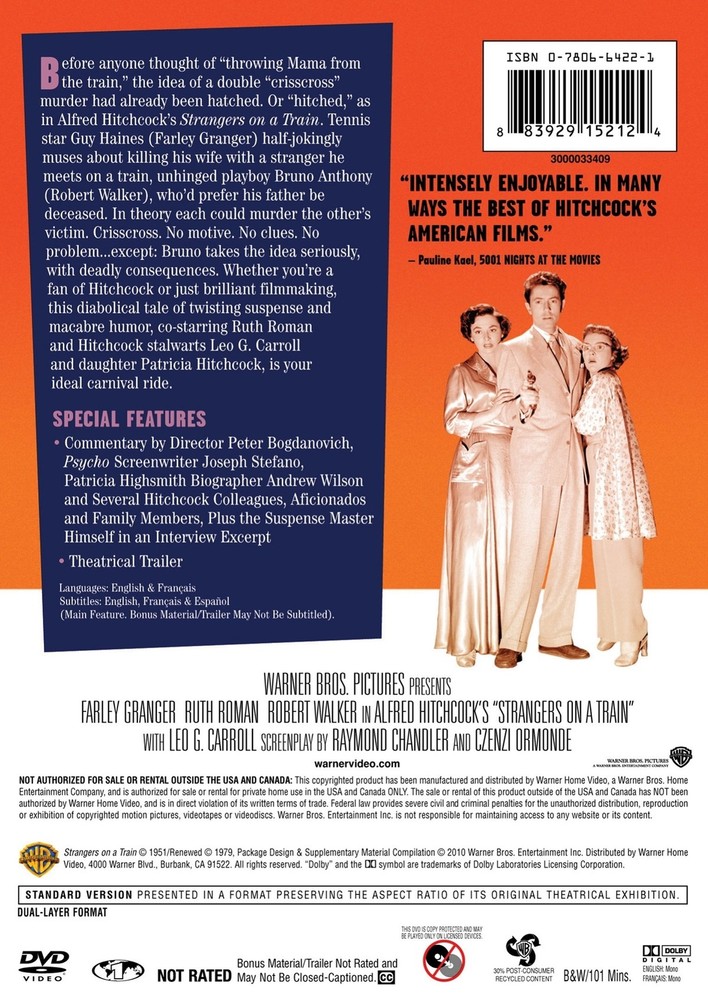 Strangers on a Train DVD Kasey Rogers NEW