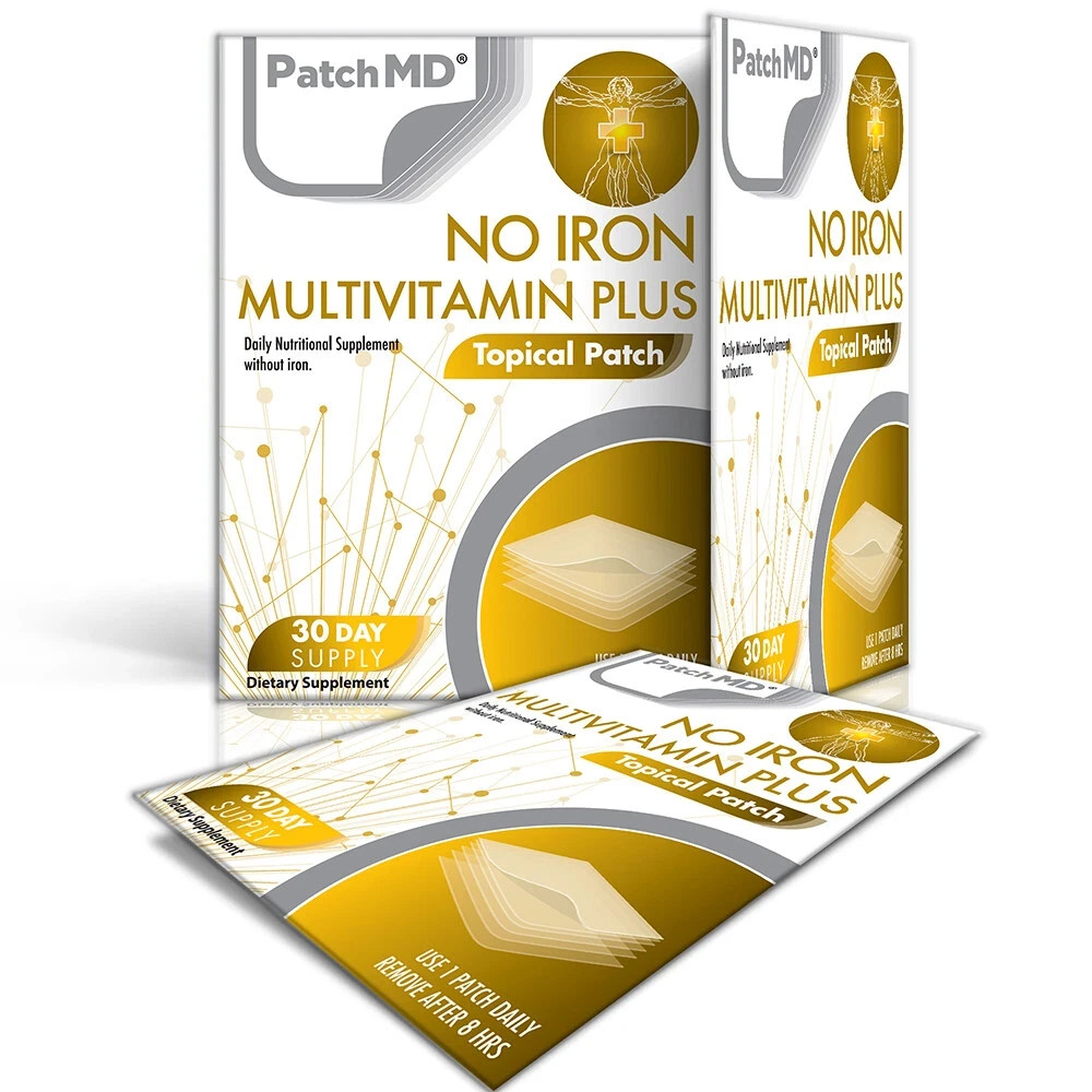 PatchMD No Iron Multivitamin Plus Patch 30 Day Supply Topical Vitamin