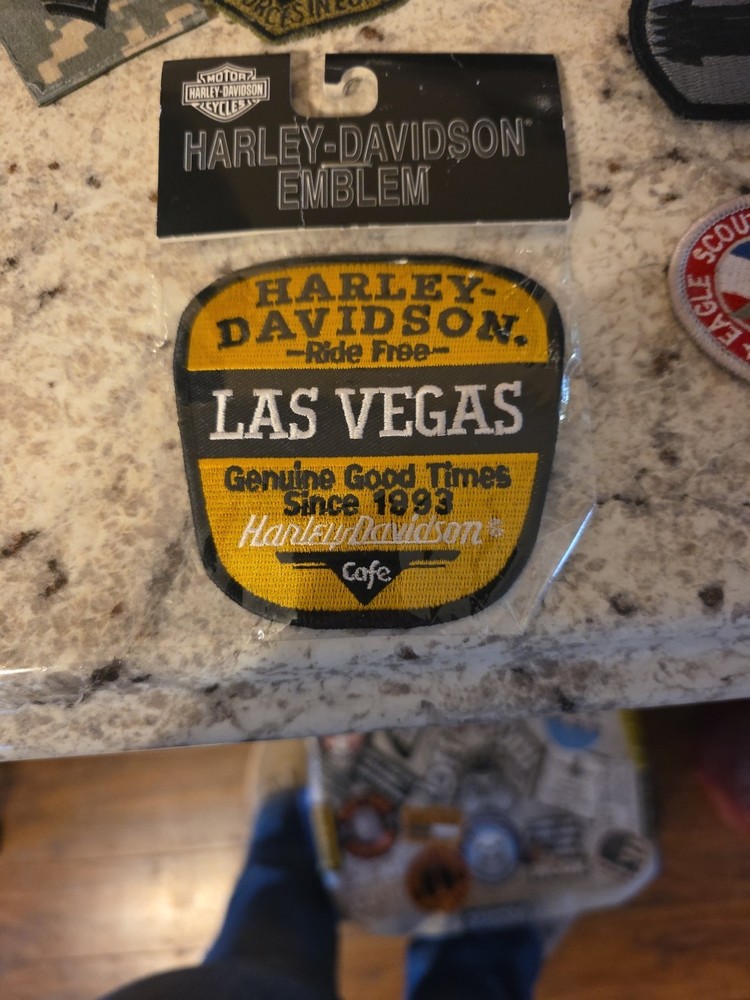 Vintage Harley Davidson Emblem Patch Las Vegas  B8