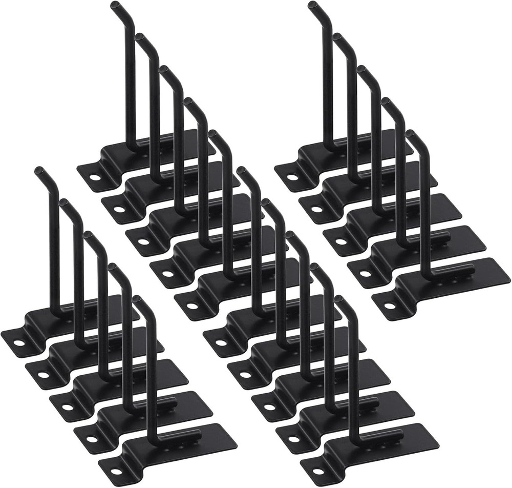 Heavy-Duty 4-Inch Slatwall Hooks with Upward Design - Space-Saving Accessory