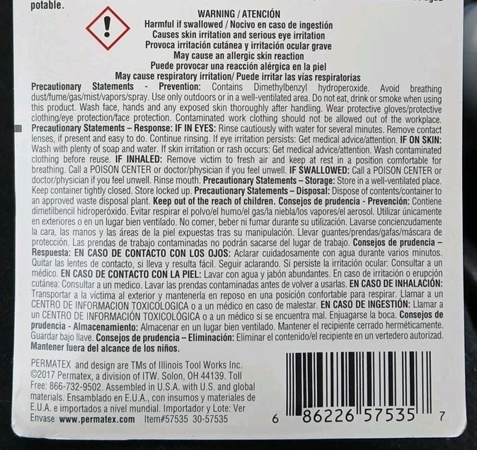 Permatex 57535 Seal + Lock Thread Compound - 1.18oz