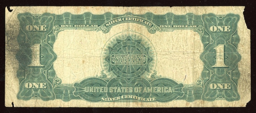 1899 Large Size $1 Silver Certificate Black Eagle