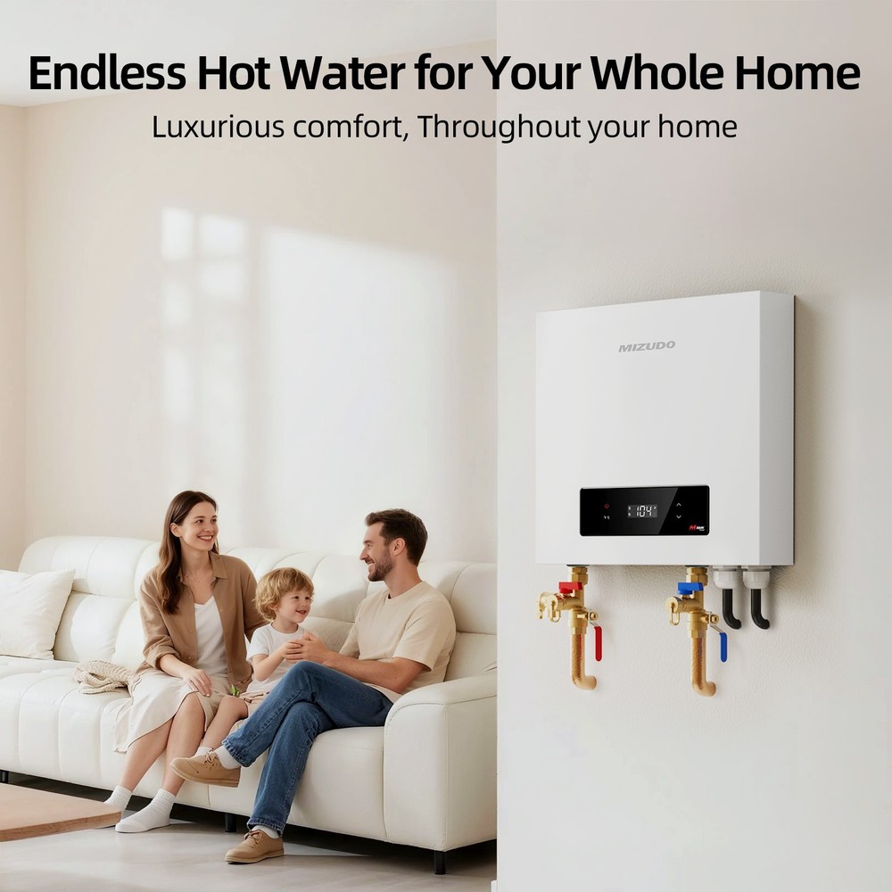 36KW Tankless Water Heater Electric 240V Whole House On Demand Instant Hot Water