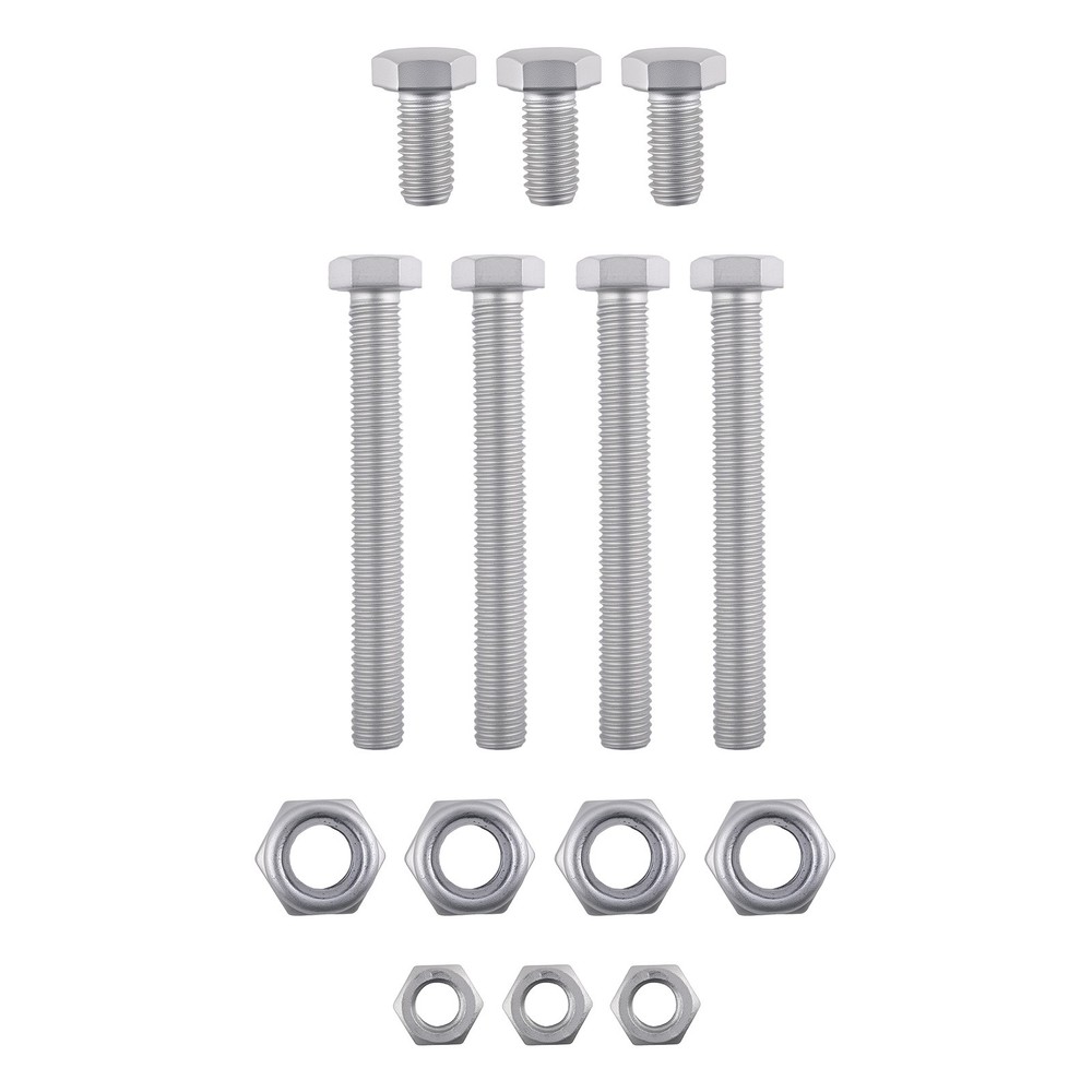 Trailer Jack Support Bracket Kit for A-Frame 3-Bolt Pattern Steel Black