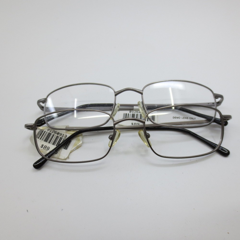 MM 5034 GM Gunmetal Rectangular Eyeglass Frames Mens 54-19-145