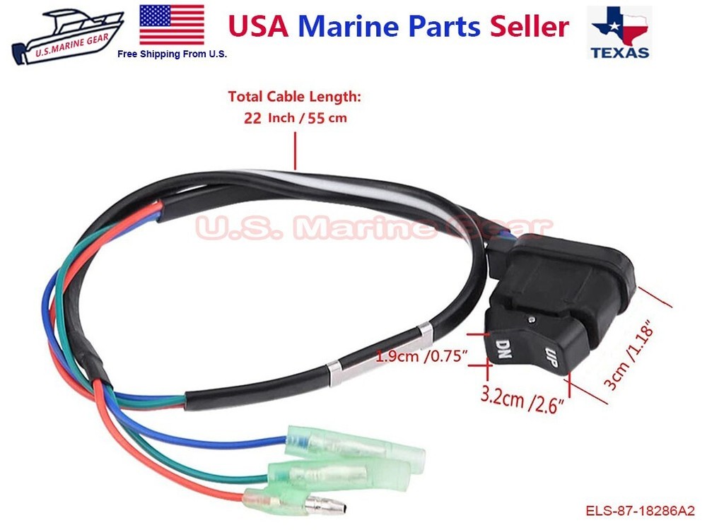 Mercury Outboard Tilt Trim Switch Assembly 18286A43