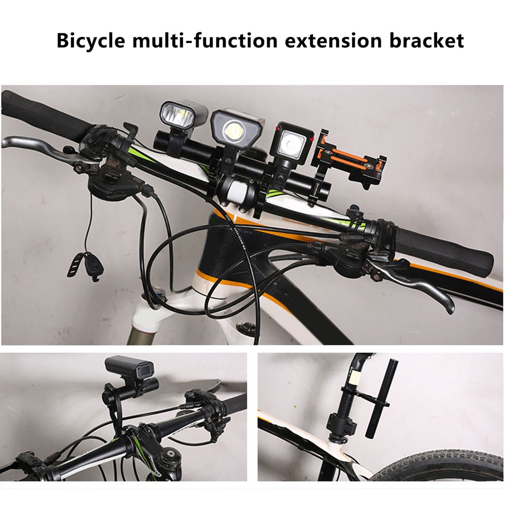 (Red)Bicycle Handlebar Extension Bracket Multifunction 10cm Aluminum Alloy CH