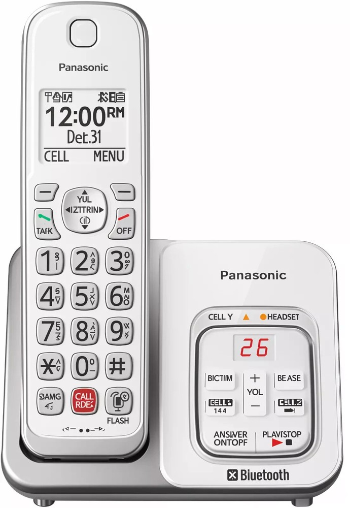 Panasonic White Home Office Cordless Phone