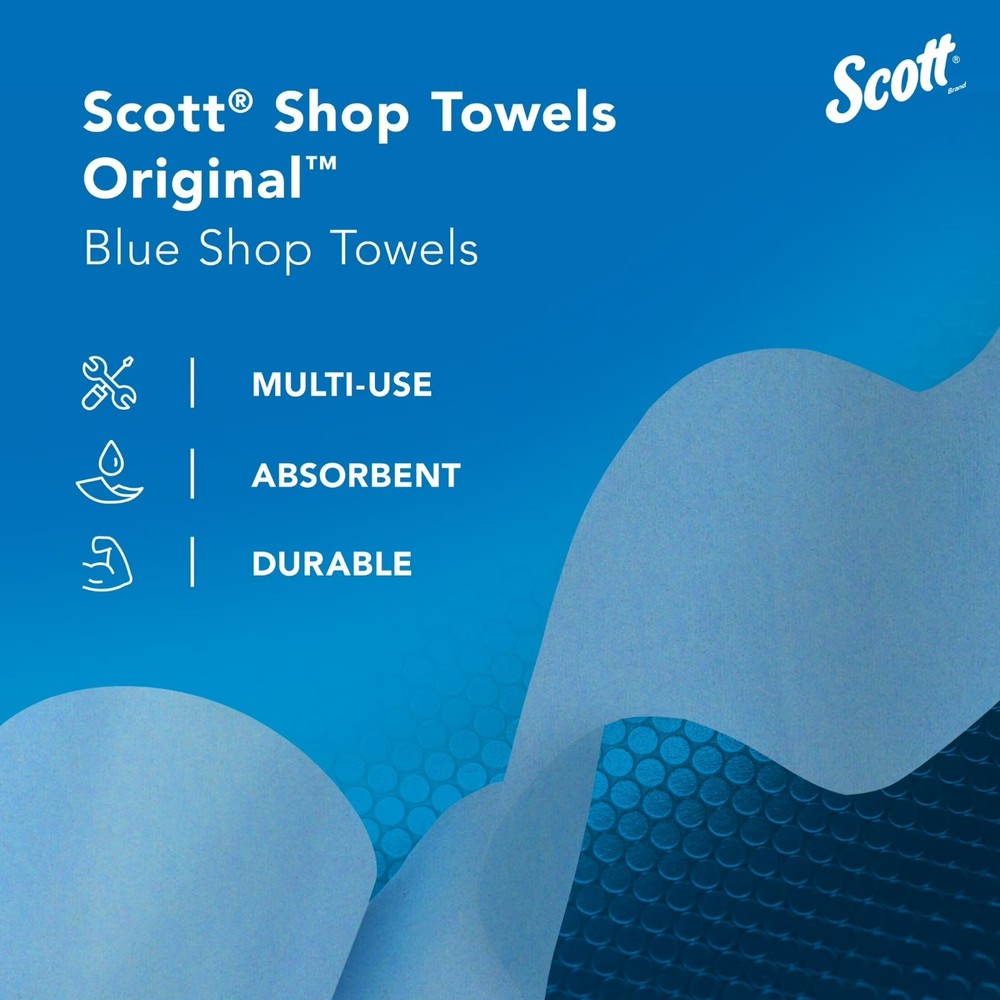 Scott Shop Towels, 6 Rolls, 55 Sheets Per Roll