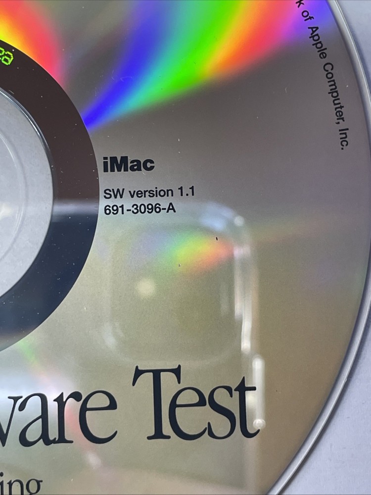Apple Hardware Test For Diagnosing Hardware Problems 2001 V1.1