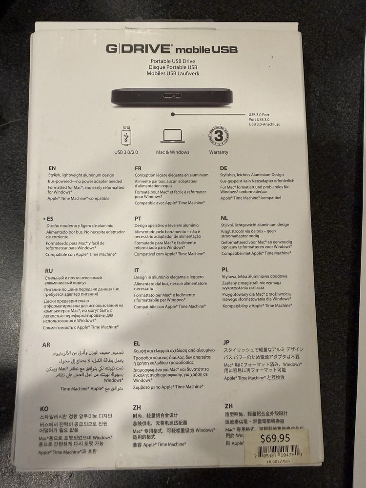 G-Technology G-DRIVE 1TB