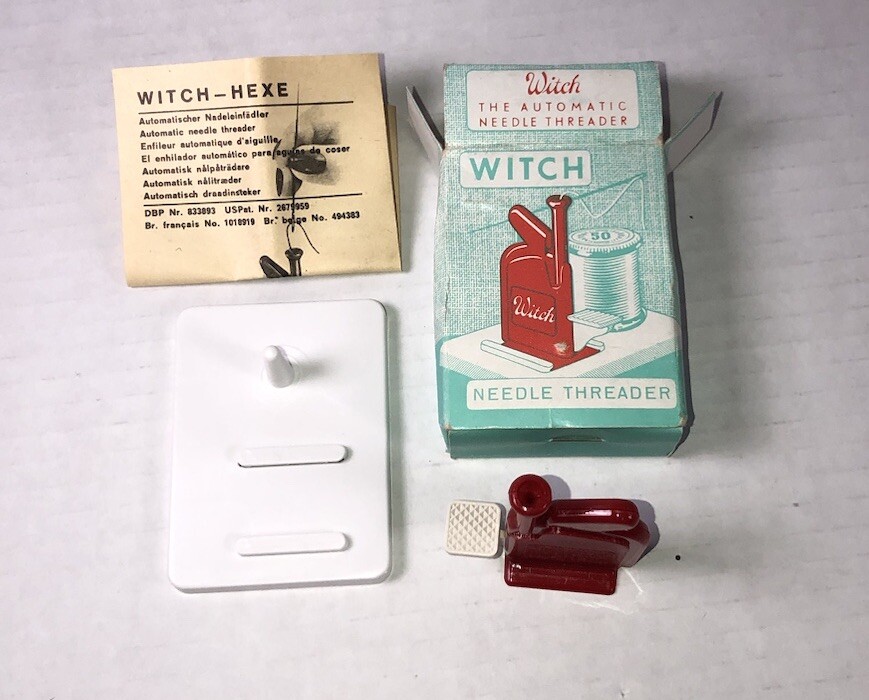 Vintage Witch Automatic Needle Threader w/ lnstructions Germany NOS 0104