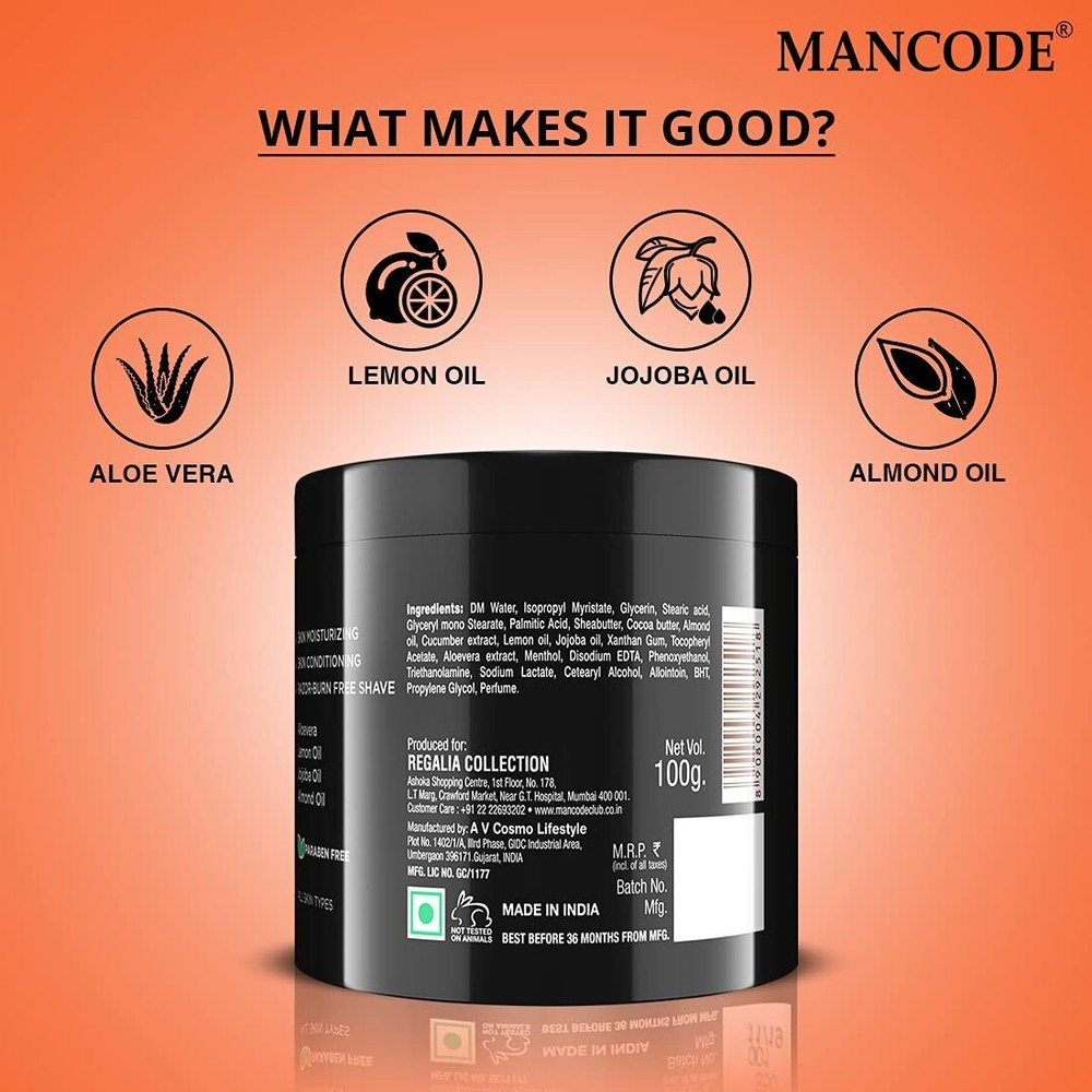 Mancode Pre Shave Balm For Men 100 gm,