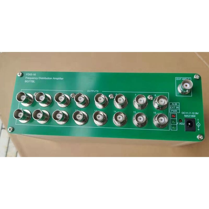 100M Sine Wave BNC Port13dBm Frequency Distributor 16CH Output Frequency Divider