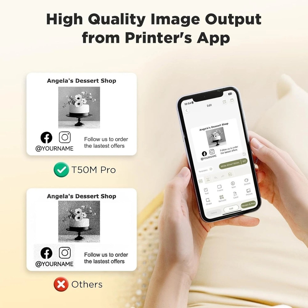 Smart Labeling Machine with App Control and Multiple Font Options for Easy Use