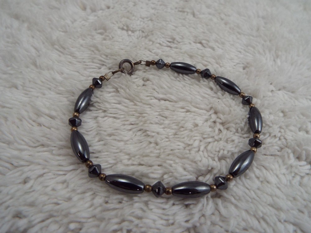 Hematite Bead Bracelet