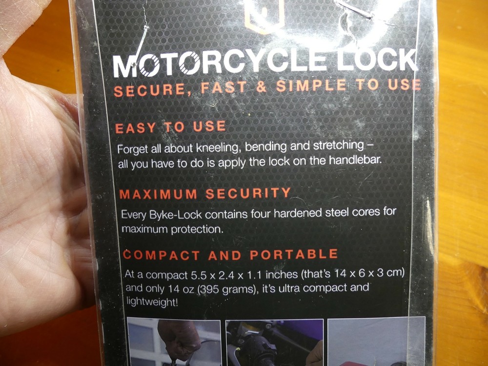 Motorcycle Lock Handlebar Antitheft Device By Monster Fairings NIP