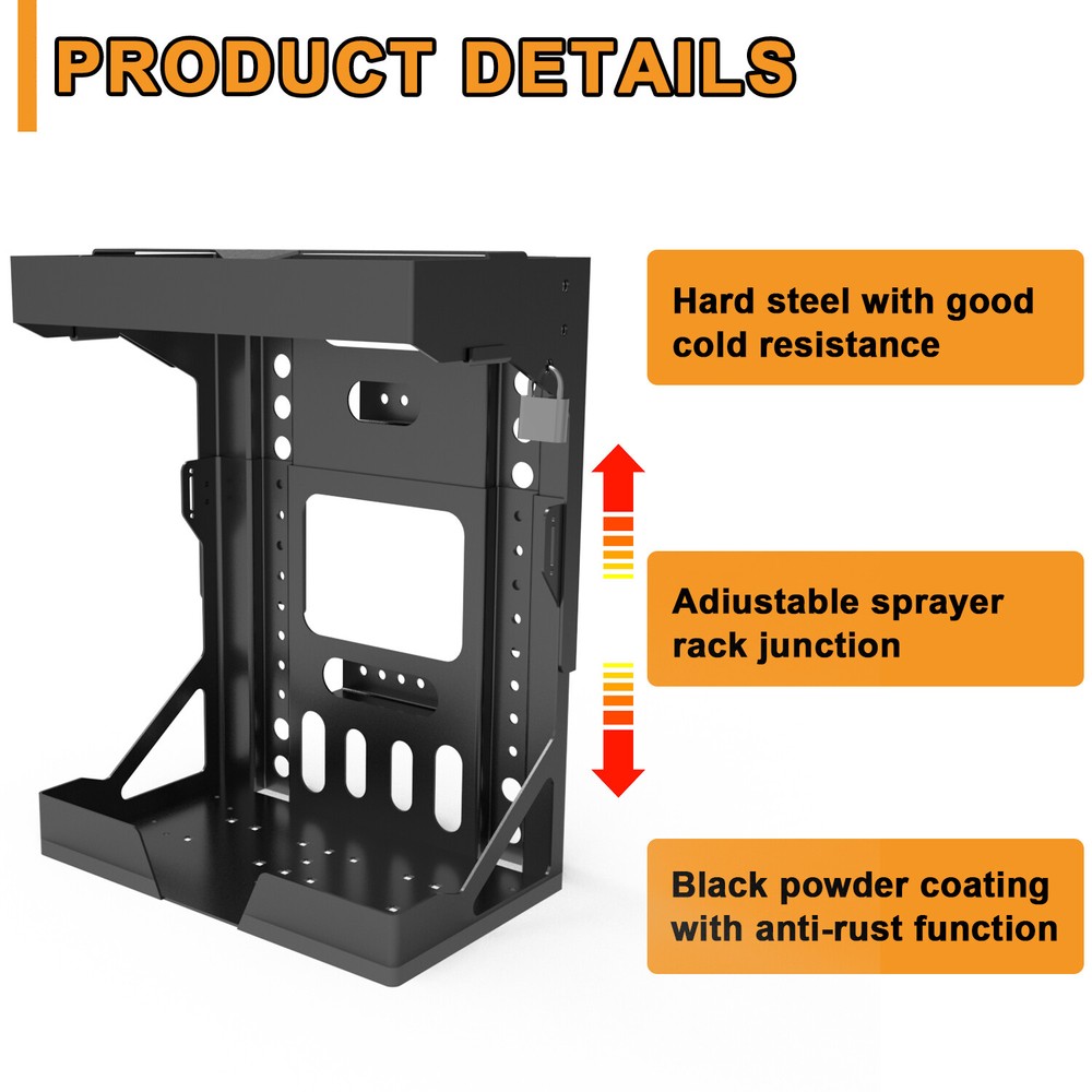 Adjustable Backpack Blower Sprayer Rack for Open & Enclosed Landscape Trailer