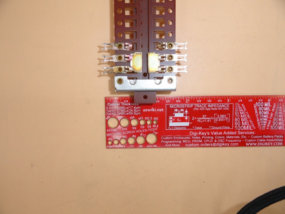 SELECTOR PUSH/PULL SLIDE SWITCH 8PDT NEW/NOS