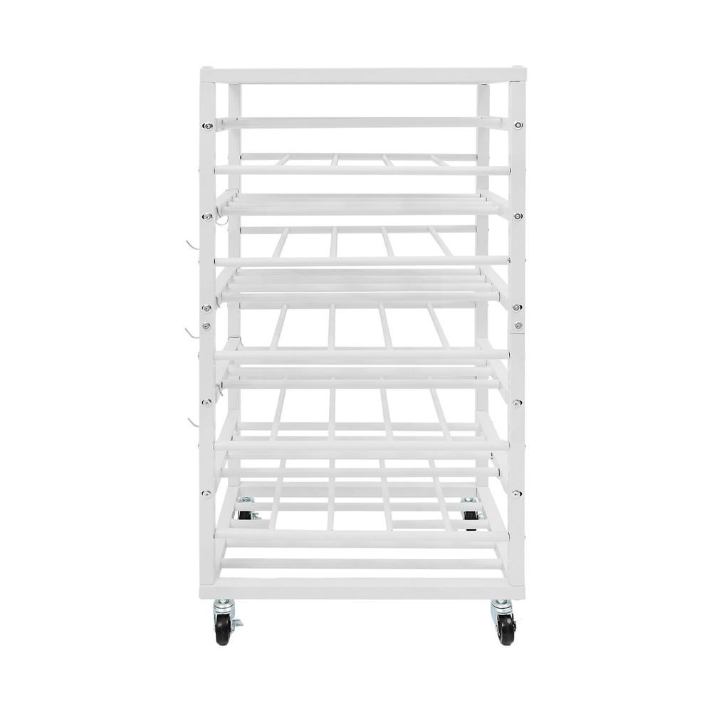 Paint Organizer Storage Rack Paints Storage Cart Rolling Paint Bottle Organizer