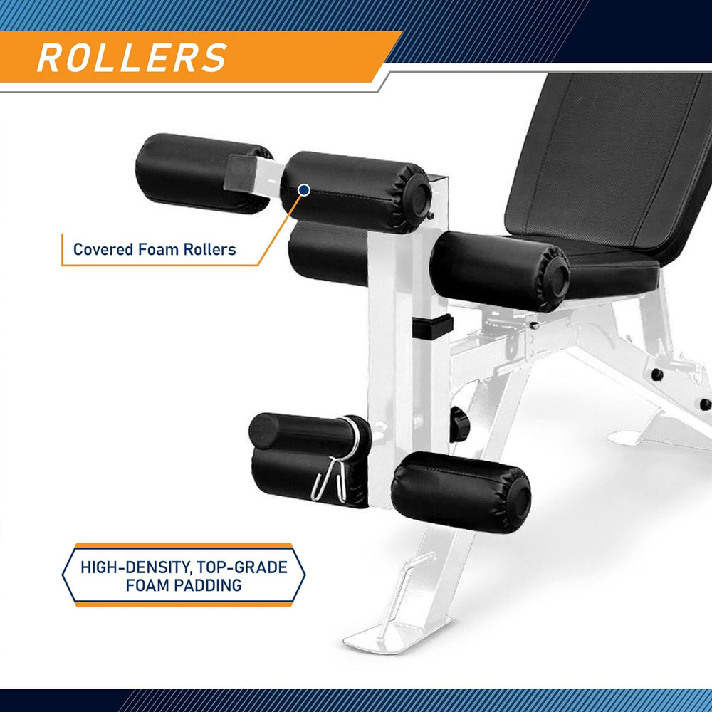 Adjustable Weight Bench W/Dual Leg Developer for Home Gym Workouts