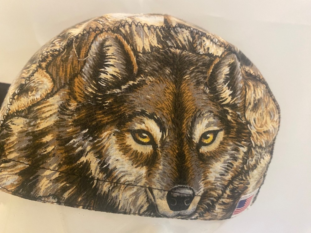cycling cap WOLF PACK handmade in USA